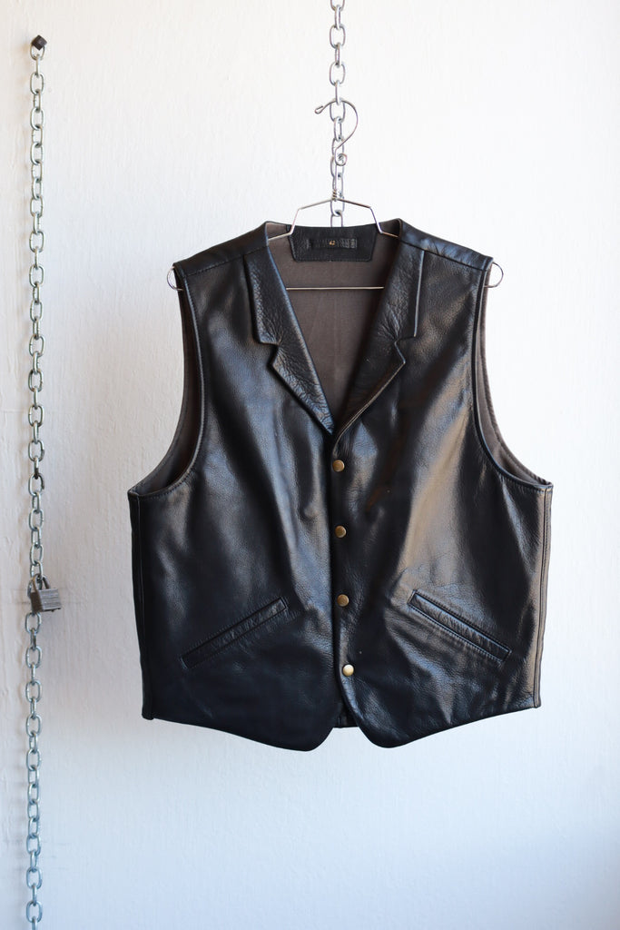 Vintage Corondo Leather Vest Sparklie Bunny - Main Image