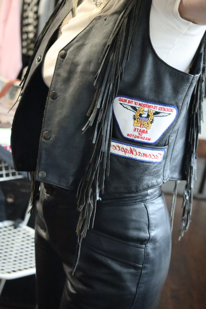 Vintage Leather Mob Vest