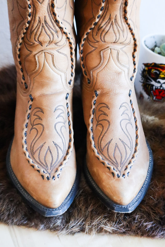 Vintage Dan Post Cowboy Boot