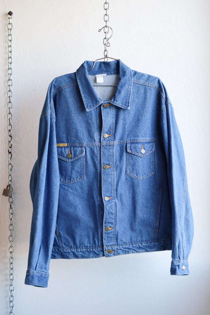 Vintage Prison Blues Jean Jacket