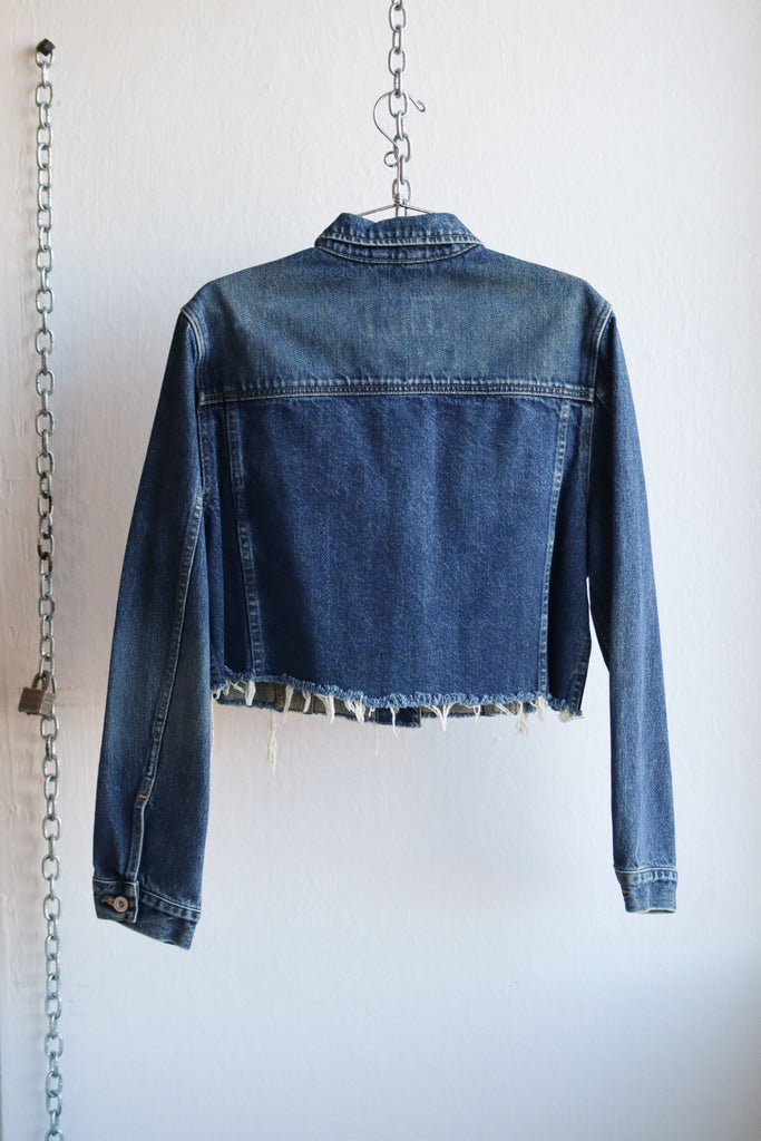 Vintage Eddie Bauer Cropped Jean Jacket