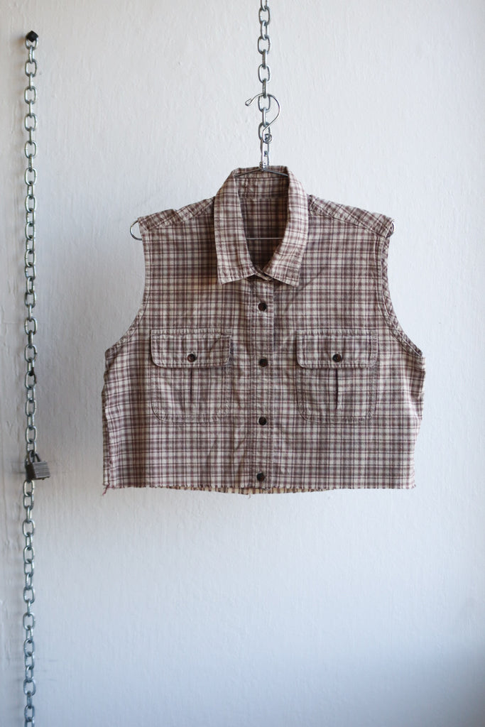 Vintage Plaid Crop