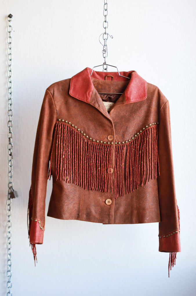 Vintage Leather Scully Jacket