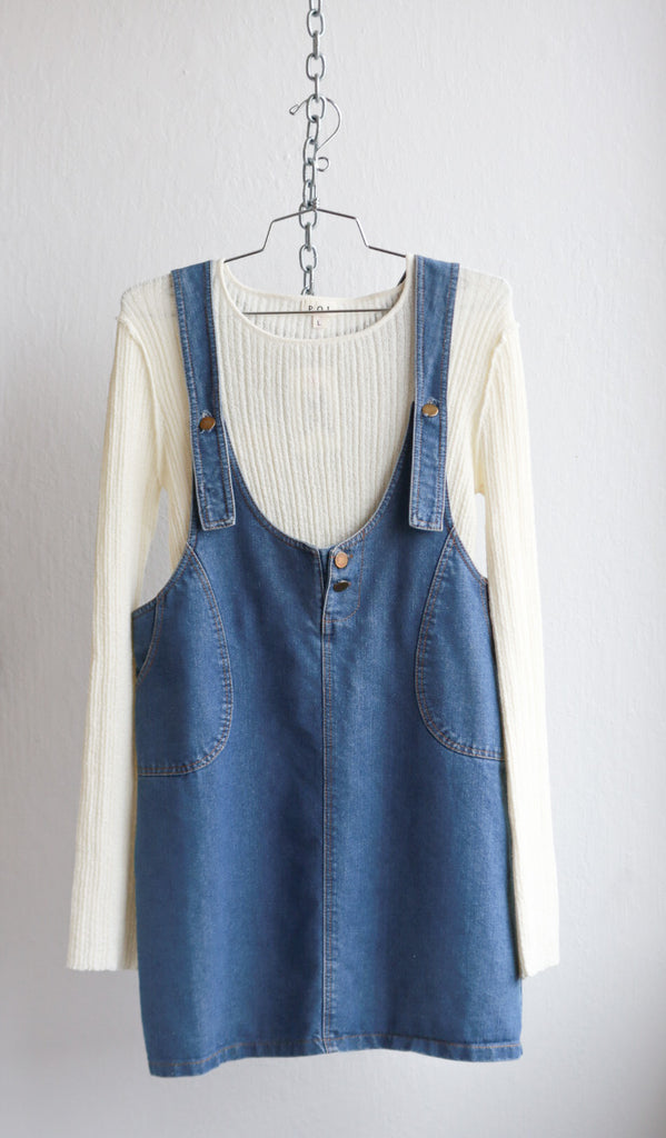 Vintage Denim Swoop Dress