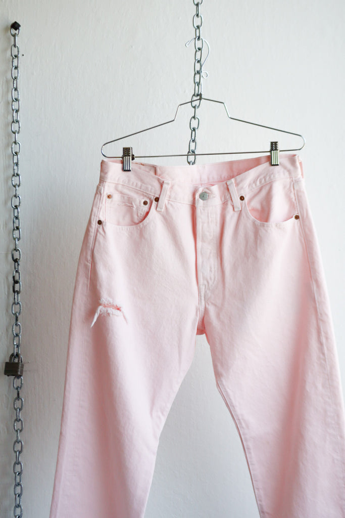 Vintage Pink Levi Jeans 33”