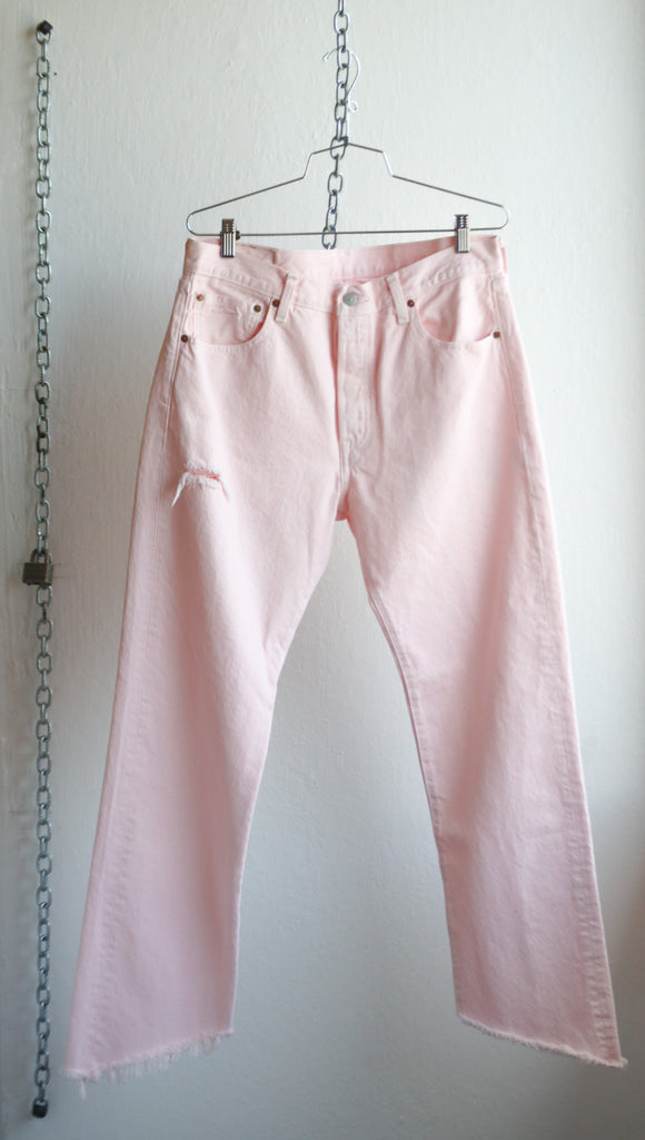 Vintage Pink Levi Jeans 33”